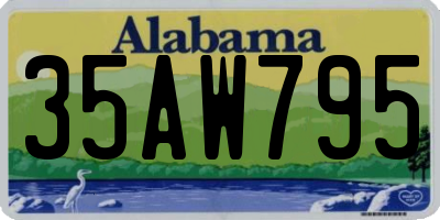 AL license plate 35AW795