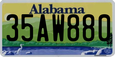 AL license plate 35AW880