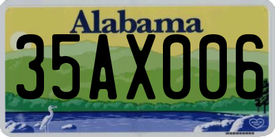 AL license plate 35AX006