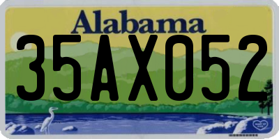 AL license plate 35AX052