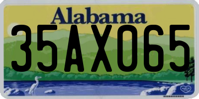 AL license plate 35AX065