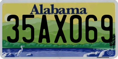 AL license plate 35AX069