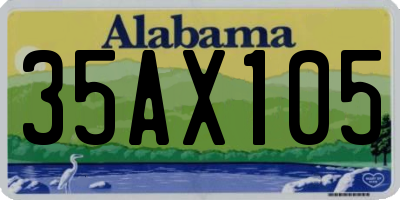 AL license plate 35AX105