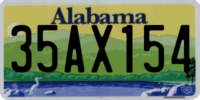 AL license plate 35AX154