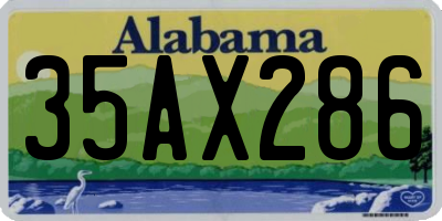 AL license plate 35AX286