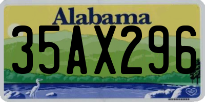 AL license plate 35AX296