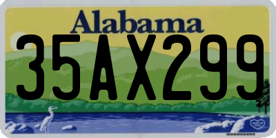 AL license plate 35AX299