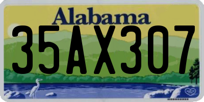 AL license plate 35AX307