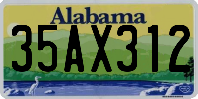AL license plate 35AX312