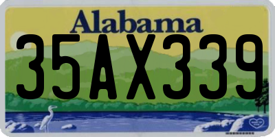 AL license plate 35AX339