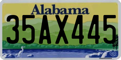 AL license plate 35AX445