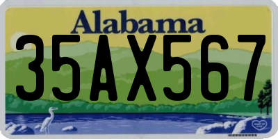 AL license plate 35AX567