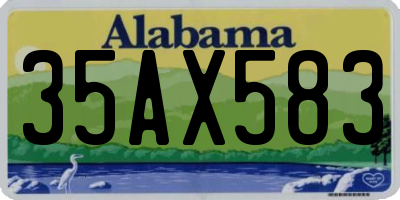 AL license plate 35AX583