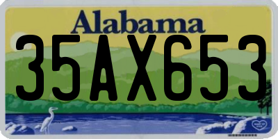 AL license plate 35AX653