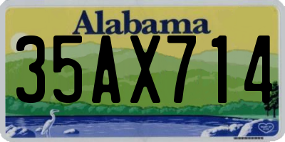 AL license plate 35AX714