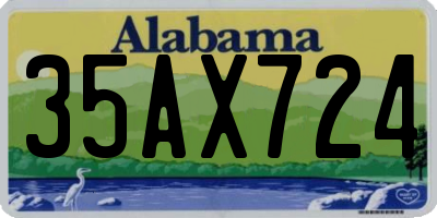 AL license plate 35AX724