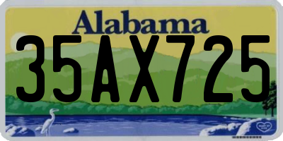 AL license plate 35AX725