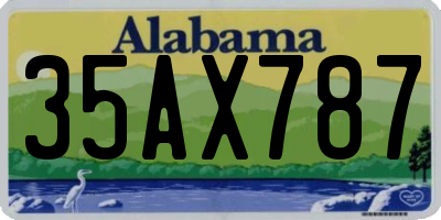 AL license plate 35AX787