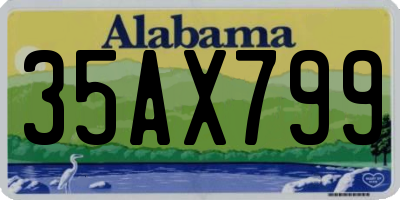 AL license plate 35AX799