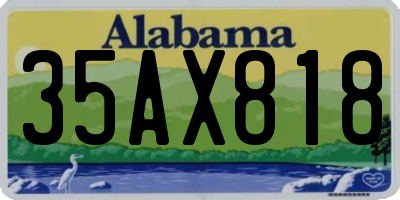 AL license plate 35AX818
