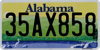 AL license plate 35AX858