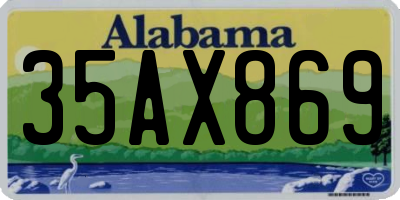 AL license plate 35AX869