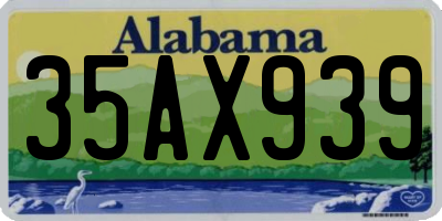 AL license plate 35AX939