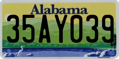 AL license plate 35AY039