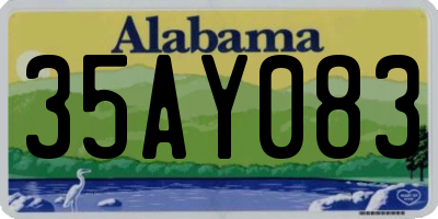 AL license plate 35AY083