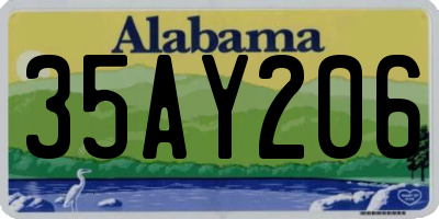 AL license plate 35AY206