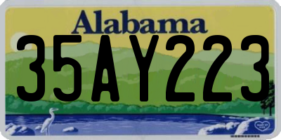 AL license plate 35AY223