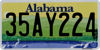 AL license plate 35AY224
