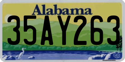 AL license plate 35AY263