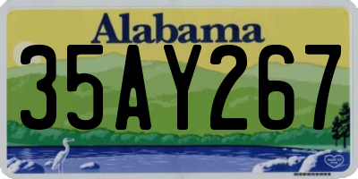 AL license plate 35AY267