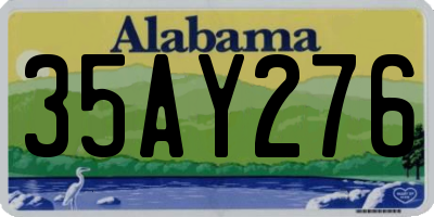 AL license plate 35AY276