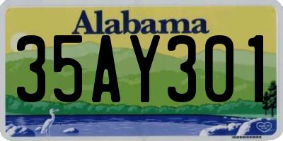AL license plate 35AY301