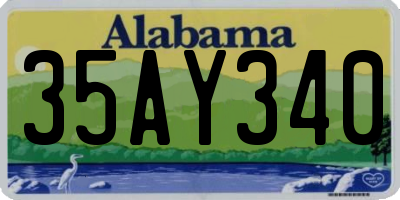 AL license plate 35AY340