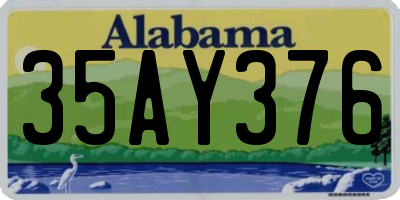 AL license plate 35AY376