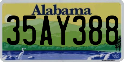 AL license plate 35AY388