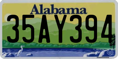 AL license plate 35AY394