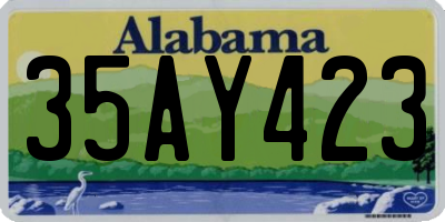 AL license plate 35AY423
