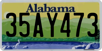 AL license plate 35AY473