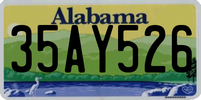 AL license plate 35AY526