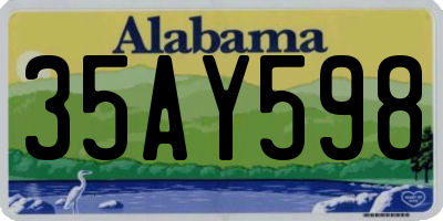 AL license plate 35AY598