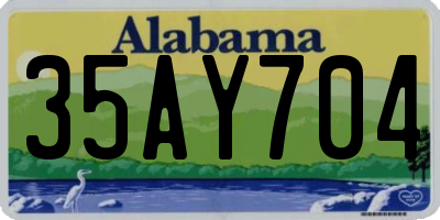 AL license plate 35AY704