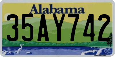 AL license plate 35AY742