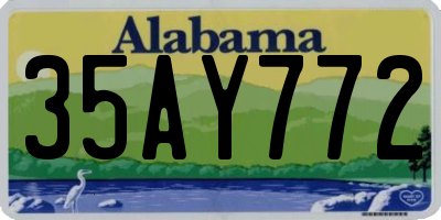 AL license plate 35AY772