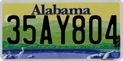 AL license plate 35AY804