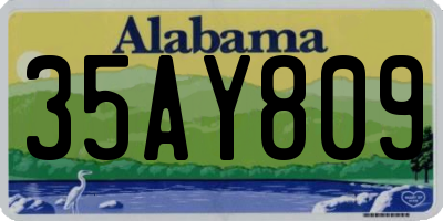AL license plate 35AY809