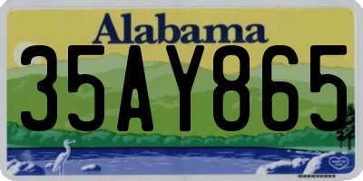 AL license plate 35AY865